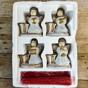 Vintage Angel Candle Holders Set